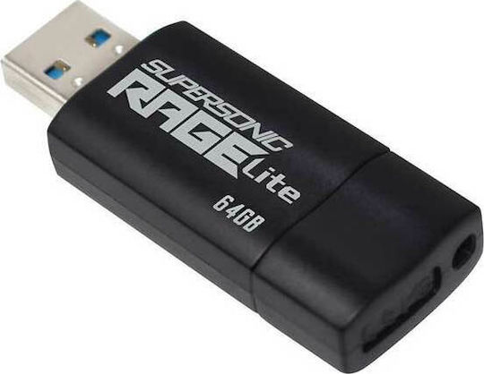 Patriot Rage Lite 64GB USB 3.2 Stick Black