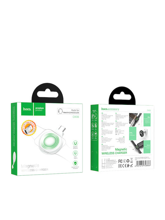 Hoco CW36 Portable Wireless Charger Ladegerät für Apple Watch Weißes