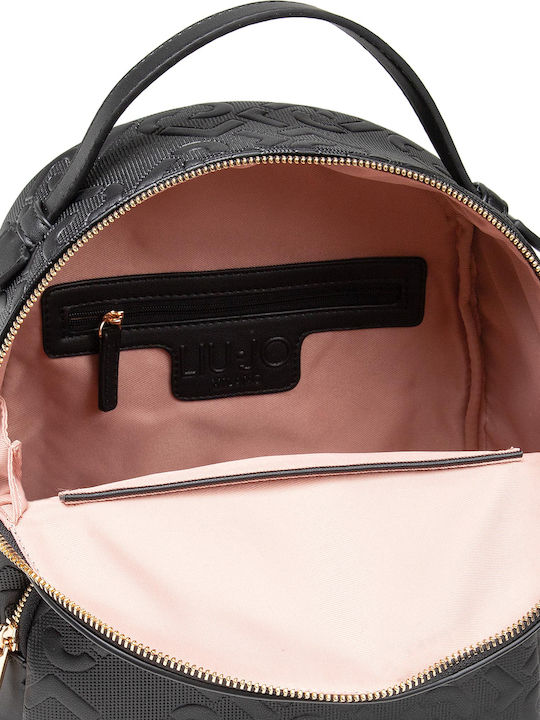 M Backpack Γυναικεία Τσάντα Πλάτης από Συνθετικό Δέρμα Μαύρη