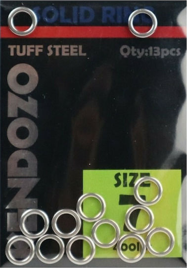 Kendozo Lures Tuff Steel Sârmă Split Ring De Pescuit Nr4 Set 15 Bucăți