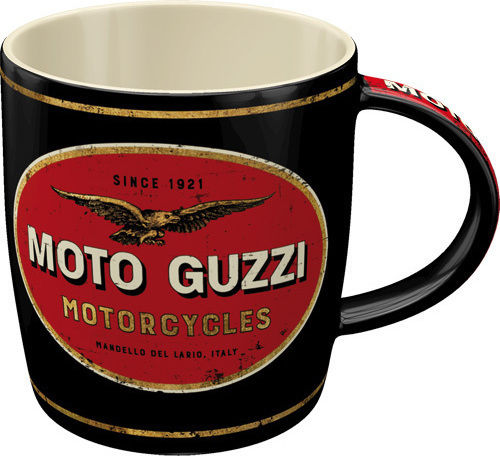 Nostalgic Art Moto Guzzi Ceramic Mug in Various Designs Black (Various Designs)