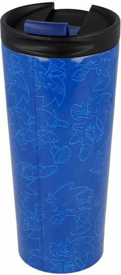 Stor Sonic the Hedgehog Tasse Metallisch Blau 425ml