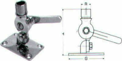 Βάση κεραίας Inox A4