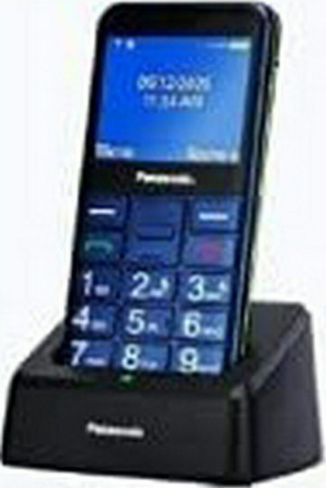 Panasonic KX-TU155 Single SIM Telefon Mobil cu Butoane Mari Albastru
