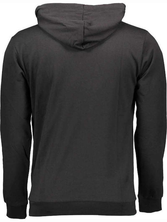 Sergio Tacchini Men's Sweatshirt with Hood and Pockets Black