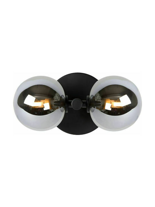 Lucide Lightning Tycho Modern Lumină de Perete cu Soclu G9 Negru 24.5cm