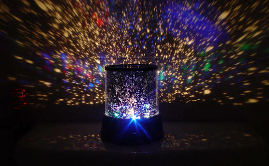 Factory Led Kids Projector Lamp Starry Sky with Star Projection Black 11x11x11.8εκ.