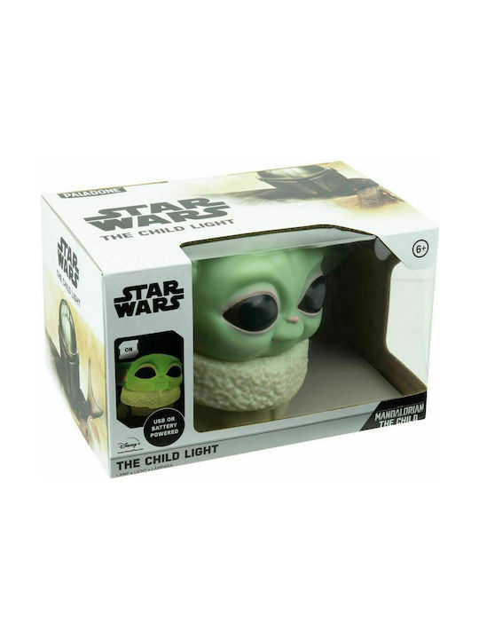 Paladone Kinder Dekorative Lampe Star Wars The Mandalorian - The Child Grün 15εκ.