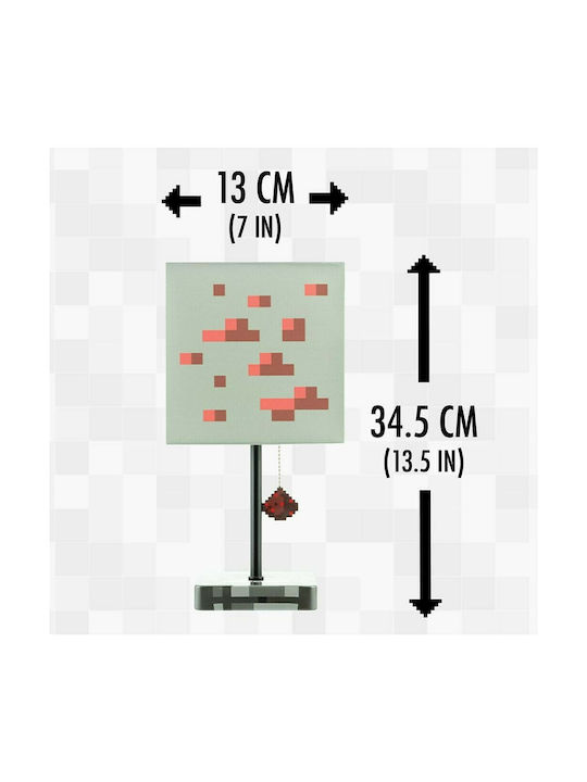 Paladone LED Kinder Nachttischlampe Minecraft Mehrfarbig 13x13x34.5εκ.