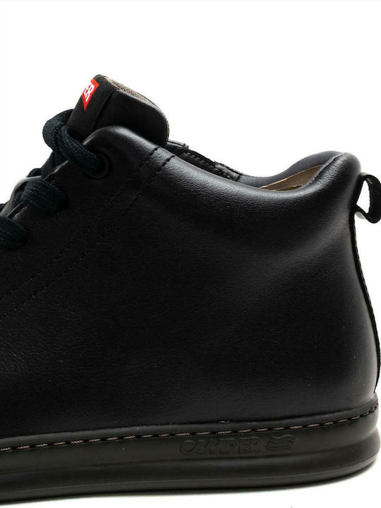 Runner Four Leather Black Men's Boots Anatomical