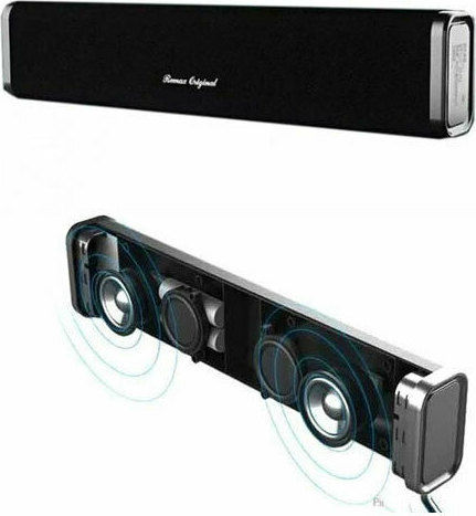Remax RB-M33 Ηχείο Bluetooth 10W με Διάρκεια Μπαταρίας έως 6 ώρες Μαύρο