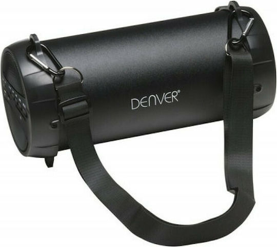 Denver BTS-53 Bluetooth-Lautsprecher 10W mit Akkulaufzeit bis zu 12 Stunden Schwarz