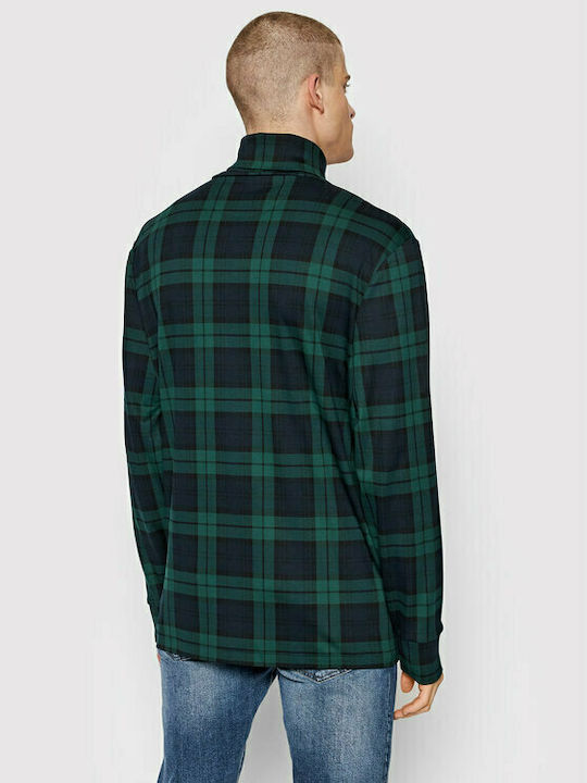 Ralph Lauren Men's Long Sleeve Blouse Turtleneck Green