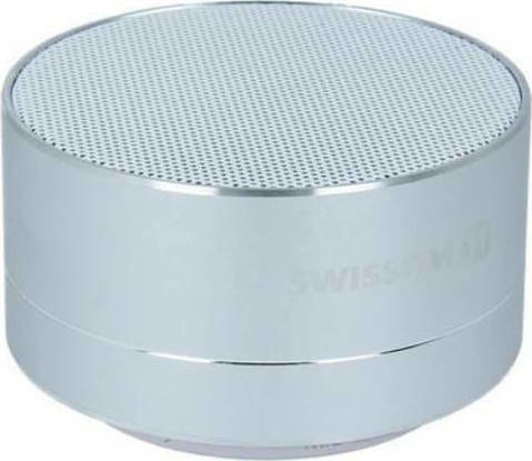 Swissten i-Metal Bluetooth-Lautsprecher 3W mit Akkulaufzeit bis zu 2.5 Stunden Silber