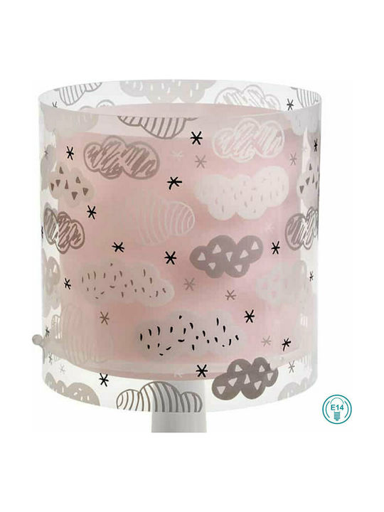 Ango LED Kinder Nachttischlampe Clouds Rosa 15x15x30εκ.