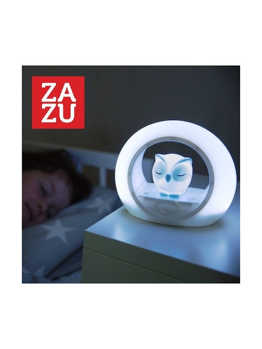Zazu Nursery Night Light Lou The Owl Battery Gray Warm with Sensor