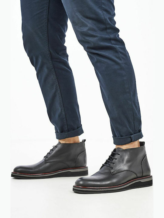 Leather Black Men's Boots
