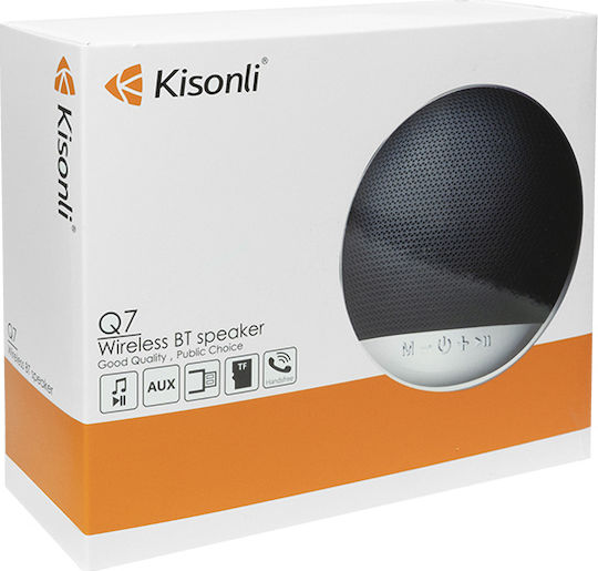 Kisonli Q7 Bluetooth-Lautsprecher 5W mit Radio Schwarz