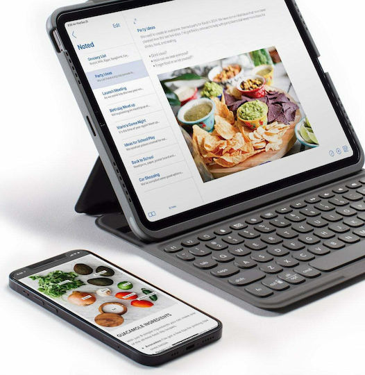 Zagg Pro Keys Flip Cover με Πληκτρολόγιο στα Αγγλικά US English UK (iPad Pro 2018 12.9" / iPad Pro 2020 12.9" / iPad Pro 2021 12.9")