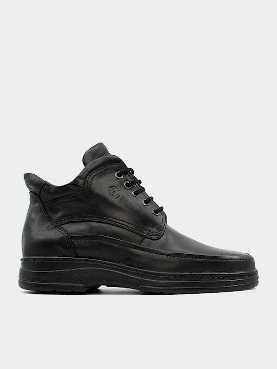 Leder Schwarz Herrenstiefel Anatomisch