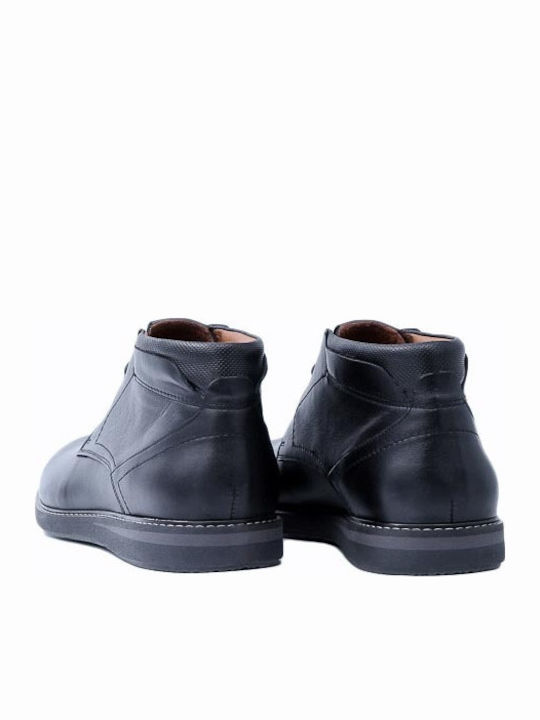 Leder Schwarz Herrenstiefel