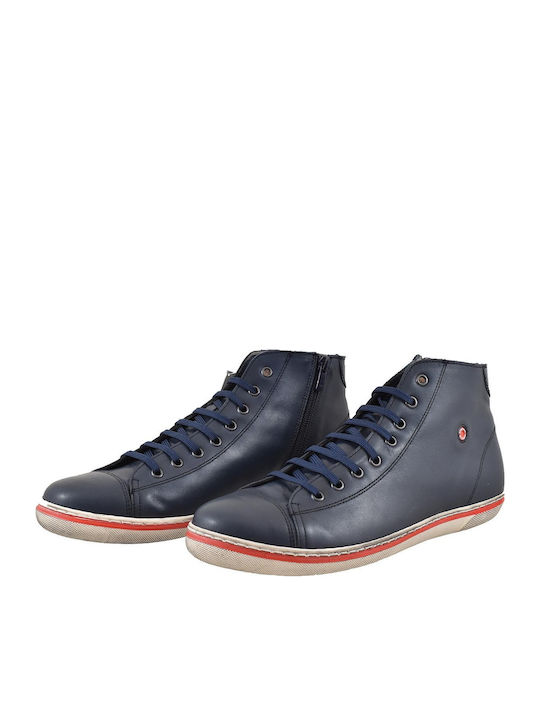 Кожени Тъмносин Мъжки ботуши Анатомични