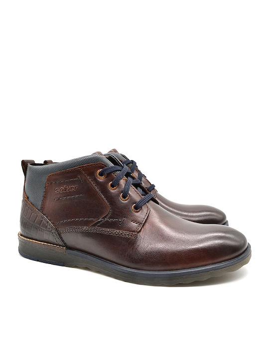 Lässige Herrenstiefel Tabac Braun