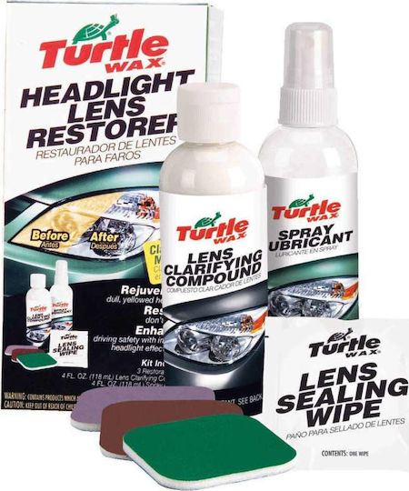 Turtle Wax Headlight Lens Restorer Kit Salbe Reinigung von Autoscheinwerfern