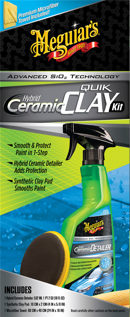 Meguiars Hybrid Ceramic Quik Clay Kit 