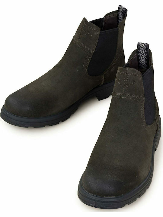 Biltmore Suede Chelsea Boots Waterproof Dark Olive