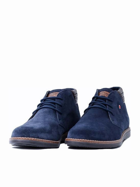 Leder Marineblau Herrenstiefel Anatomisch
