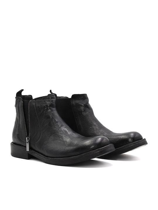Roy Leather Black Men's Boots