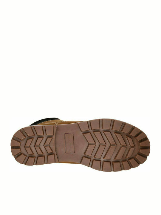 Toric Amado Leather Brown Combat Boots