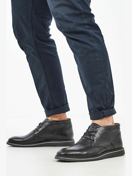 Leather Black Men's Boots Anatomical
