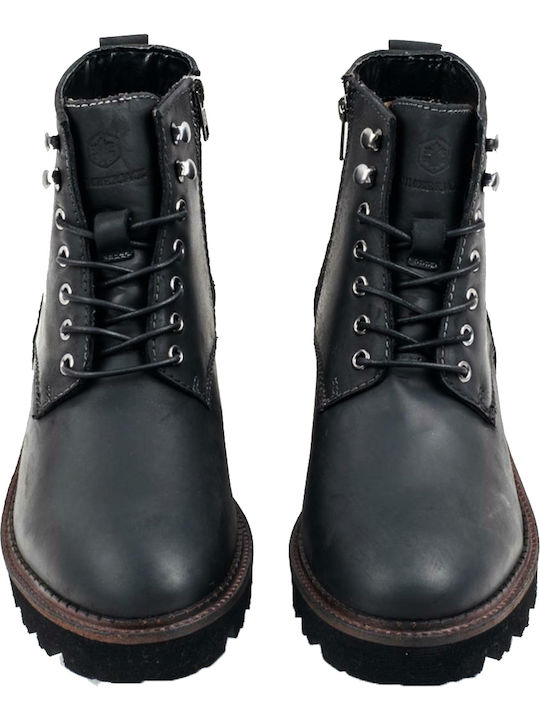Jadon Leather Black Boots