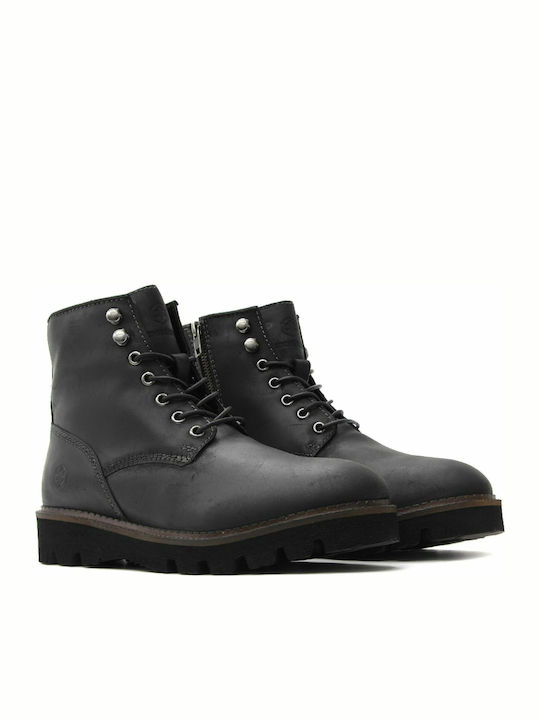 Jadon Leather Black Boots