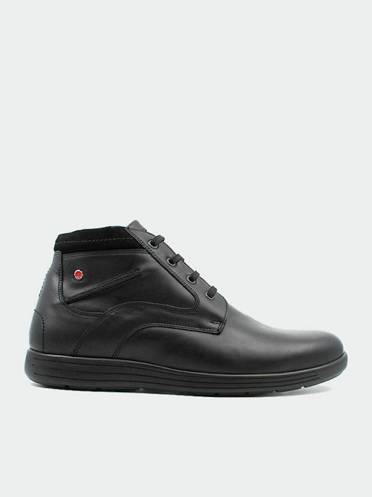Leder Schwarz Herrenstiefel
