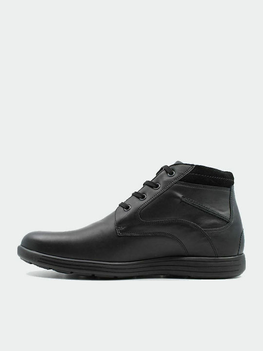 Leder Schwarz Herrenstiefel