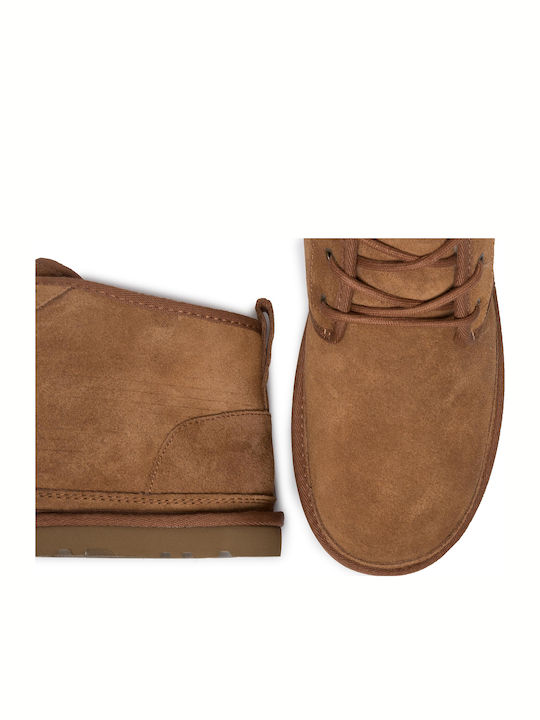 Neumel Suede Καφέ Ανδρικά Μποτάκια