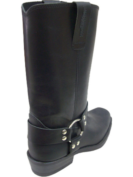 Leather Black Men's Boots