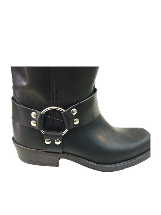 Leather Black Men's Boots