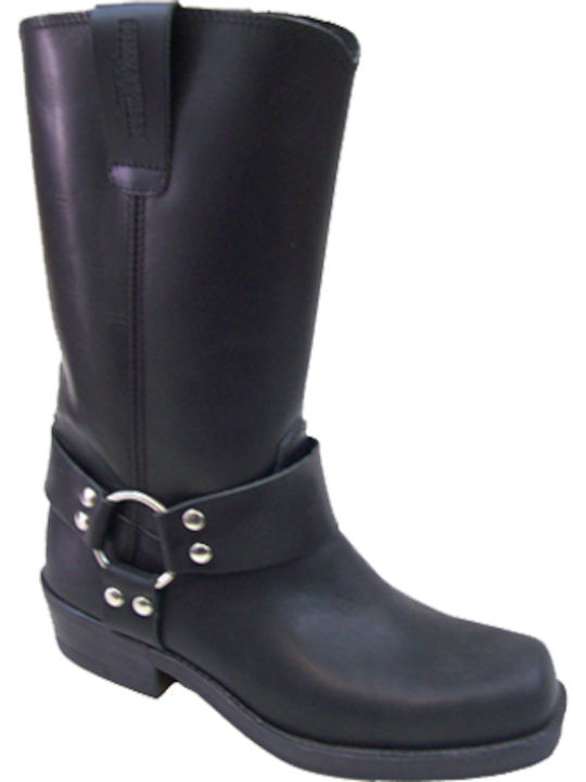 Leather Black Men's Boots
