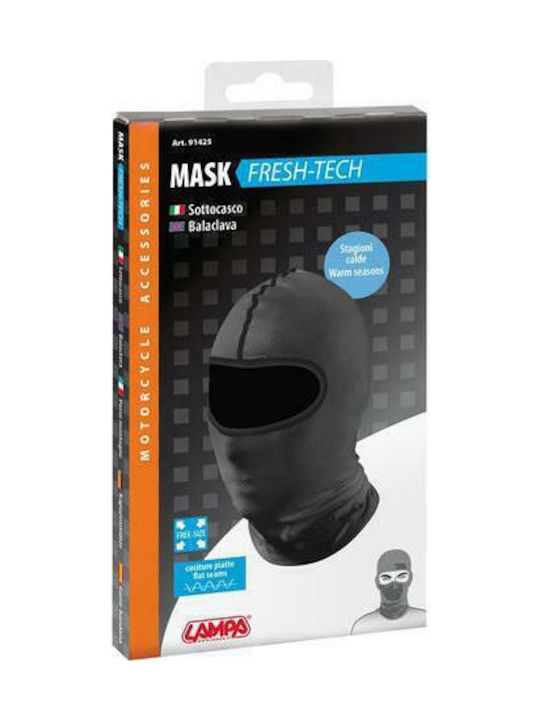 Lampa Fresh-Tech Full Face Μπαλακλάβα Αναβάτη Μοτοσυκλέτας από Πολυεστέρα Μαύρο Χρώμα