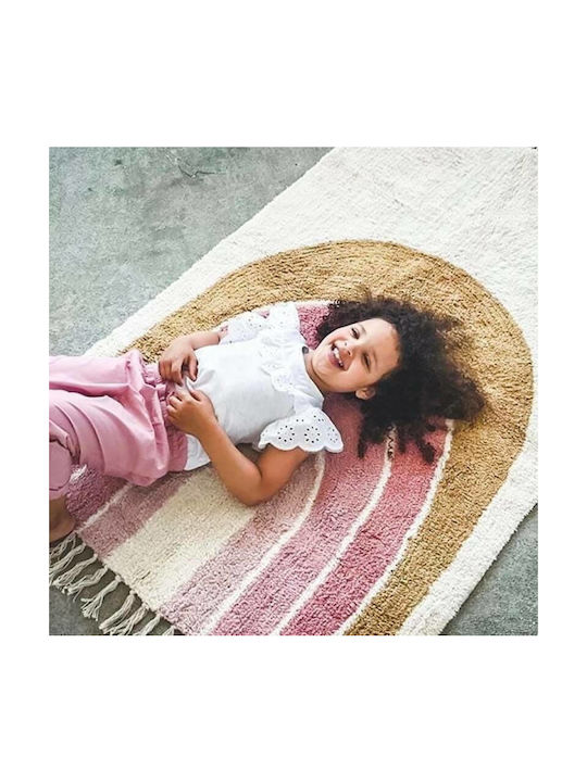 Little Dutch Kids Cotton Rug Rainbow 90x130cm