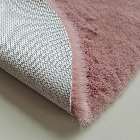 Newplan JM7 Παιδικό Χαλί Πεταλούδες Dark Pink 120x120cm Πάχους 30mm