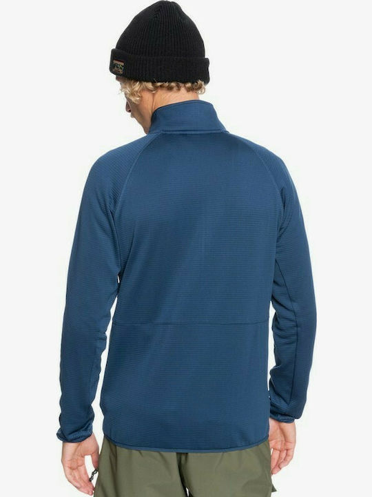 Quiksilver Steep Point Men's Fleece Cardigan with Zipper Insignia Blue