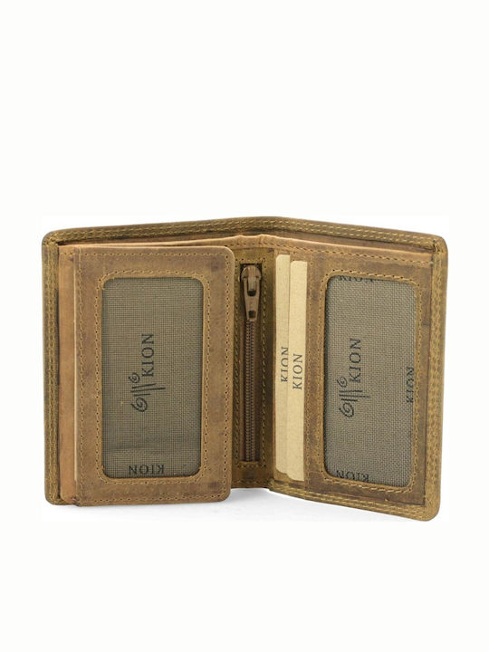 Leather Men's Wallet Classic Brown