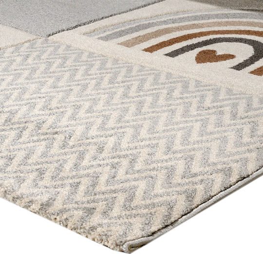 Tzikas Carpets 40111-895 Παιδικό Χαλί Μονόκερος Καφέ 133x190cm Πάχους 13mm