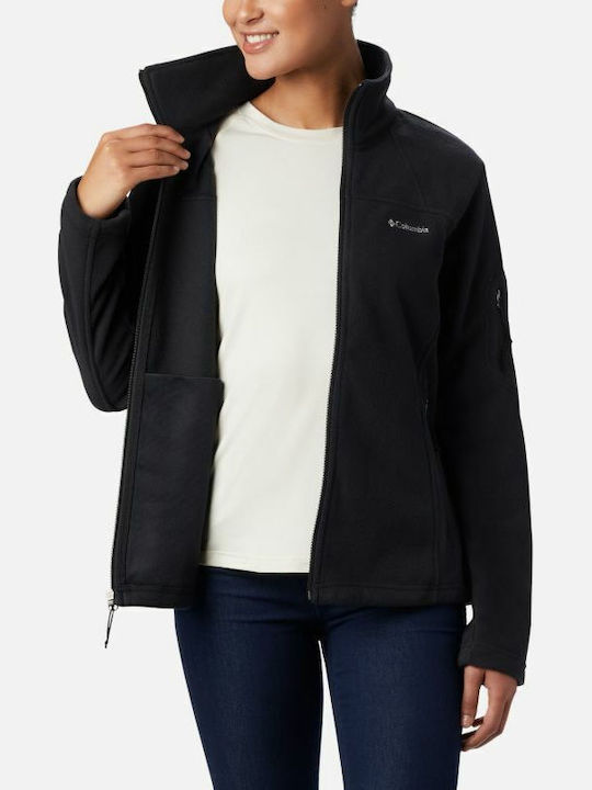 Fast Trek II Fleece Γυναικεία Ζακέτα με Φερμουάρ σε Μαύρο Χρώμα