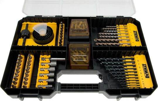 Dewalt Set of 100 in Casetina Drills for Metal, Wood and Masonry